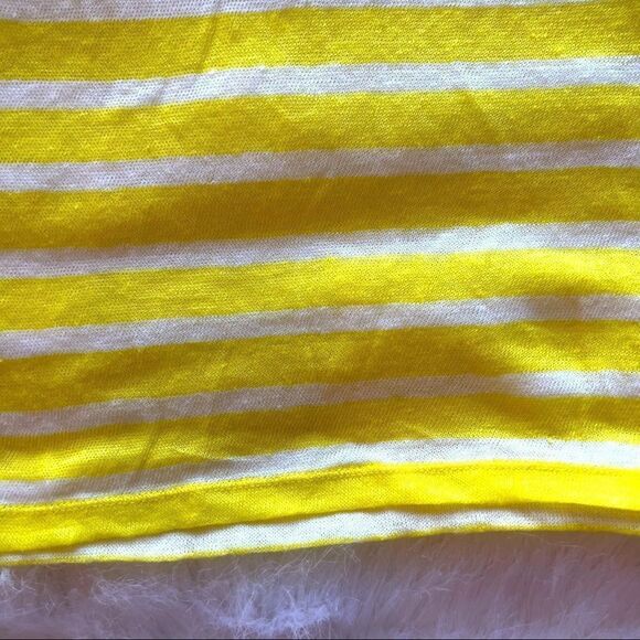 Lauren By Ralph Lauren Yellow Striped Lightweight Sweater (S) - Picture 8 of 9